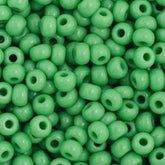 11/0 Preciosa Seed Beads Opaque Medium Green #34911